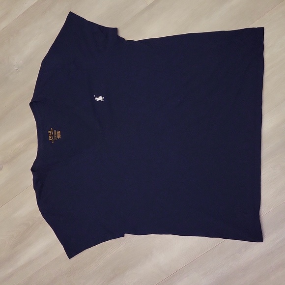 Polo Ralph Lauren Tops - Polo Ralph Lauren Navy V Neck Short Sleeve Womens Tee Size Large